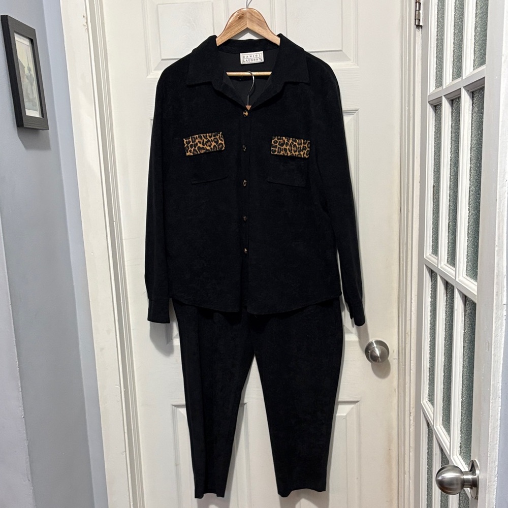 Daniel Laurent Black Women's Pants Set